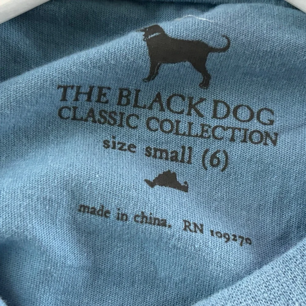 NWT THE BLACK DOG DOCK COLLECTION T SHIRT TOP SMALL BAY BLUE KIDS YOUTH (6) NEW - Picture 5 of 7